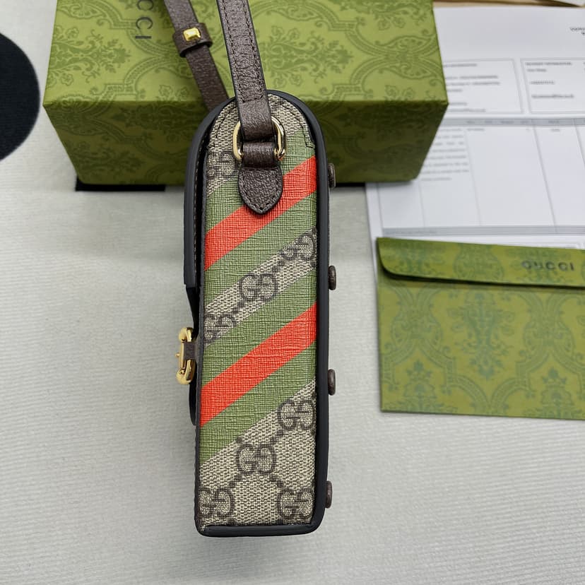 Gucci Horsebit 1955 Mini Bag Beige And Ebony 625615 UQHFG 8679