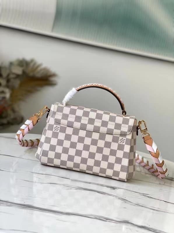 Louis Vuitton Croisette Damier Azur Canvas Pink N50053