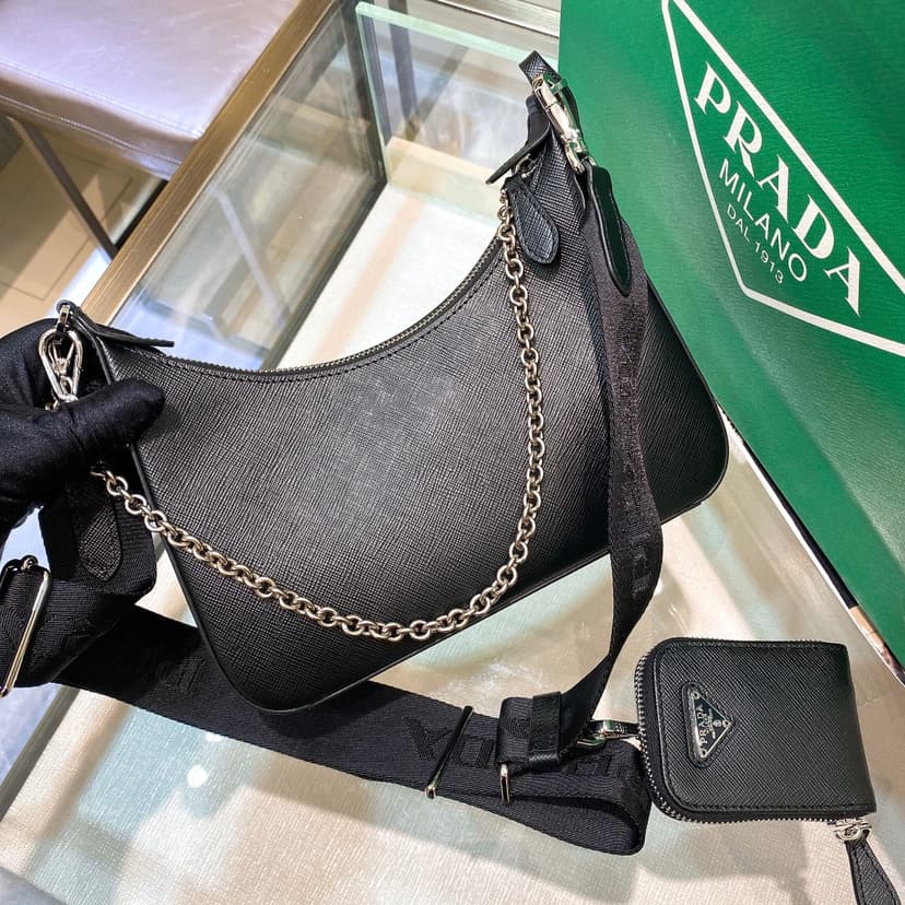 Prada Re-Edition 2005 Re-Nylon Bag Black