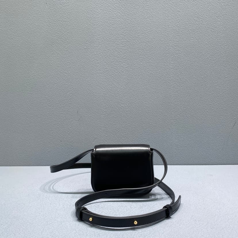 Celine Teen Triomphe Bag Black 188423BF4.38NO