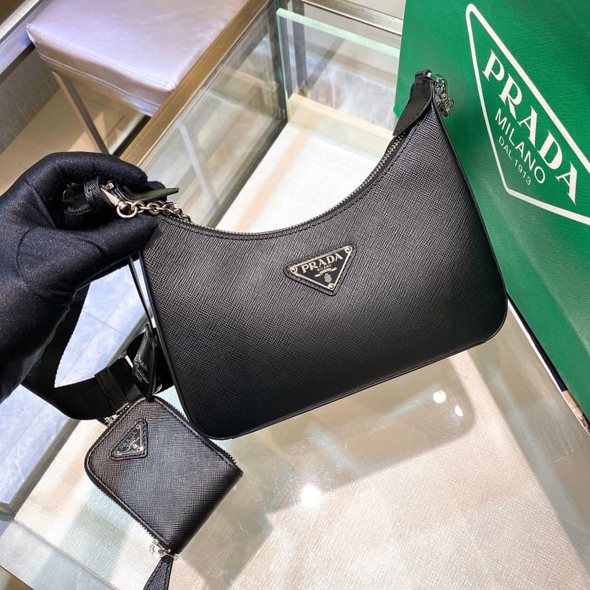 Prada Re-Edition 2005 Re-Nylon Bag Black