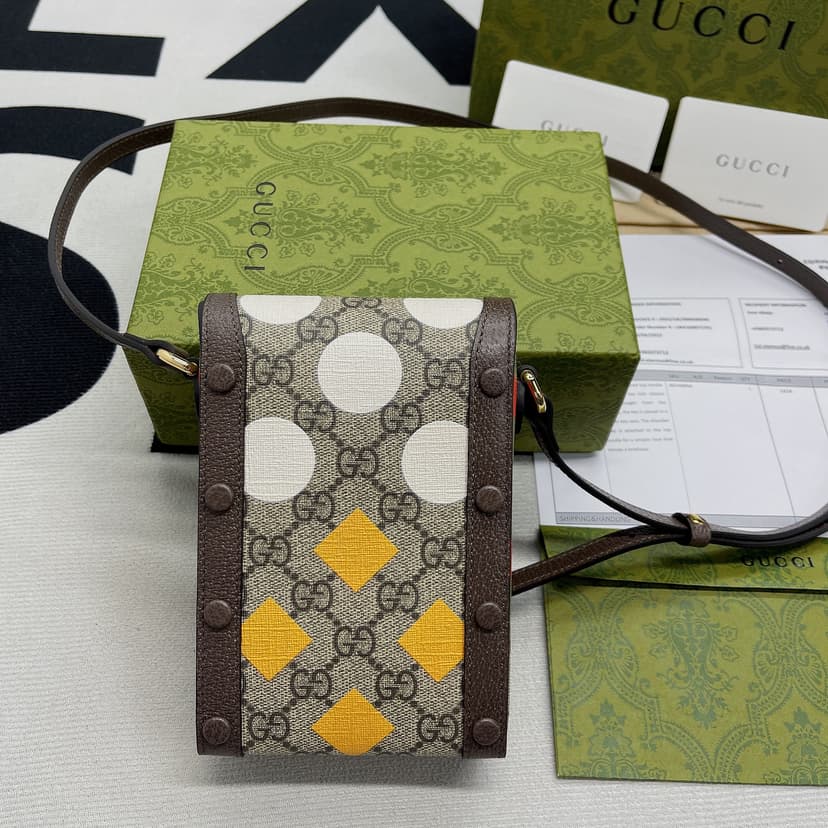 Gucci Horsebit 1955 Mini Bag Beige And Ebony 625615 UQHFG 8679