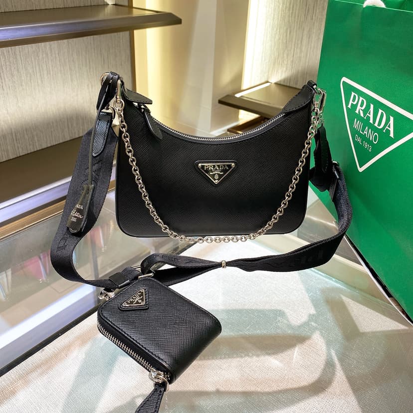Prada Re-Edition 2005 Re-Nylon Bag Black