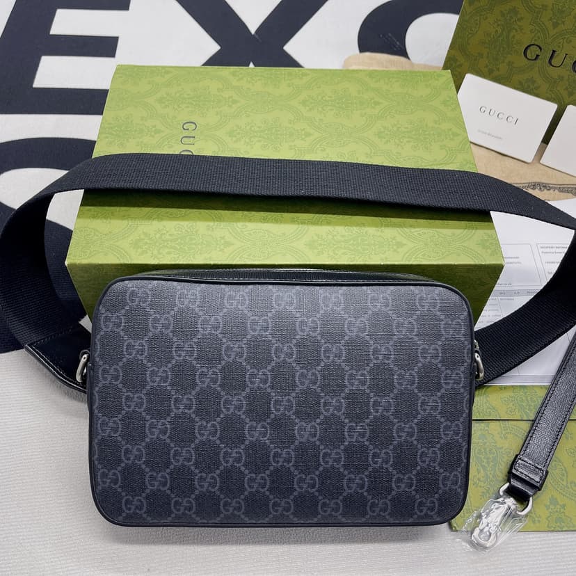 Gucci Shoulder Bag With Interlocking G Black 703468 92THF 1000