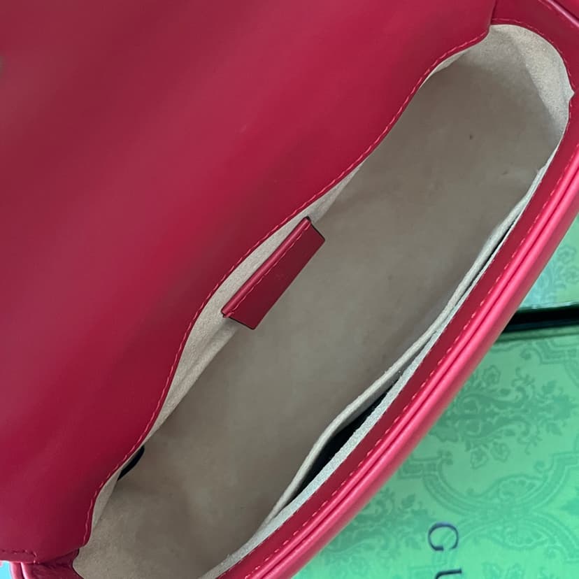 Gucci GG Marmont Mini Top Handle Bag Red