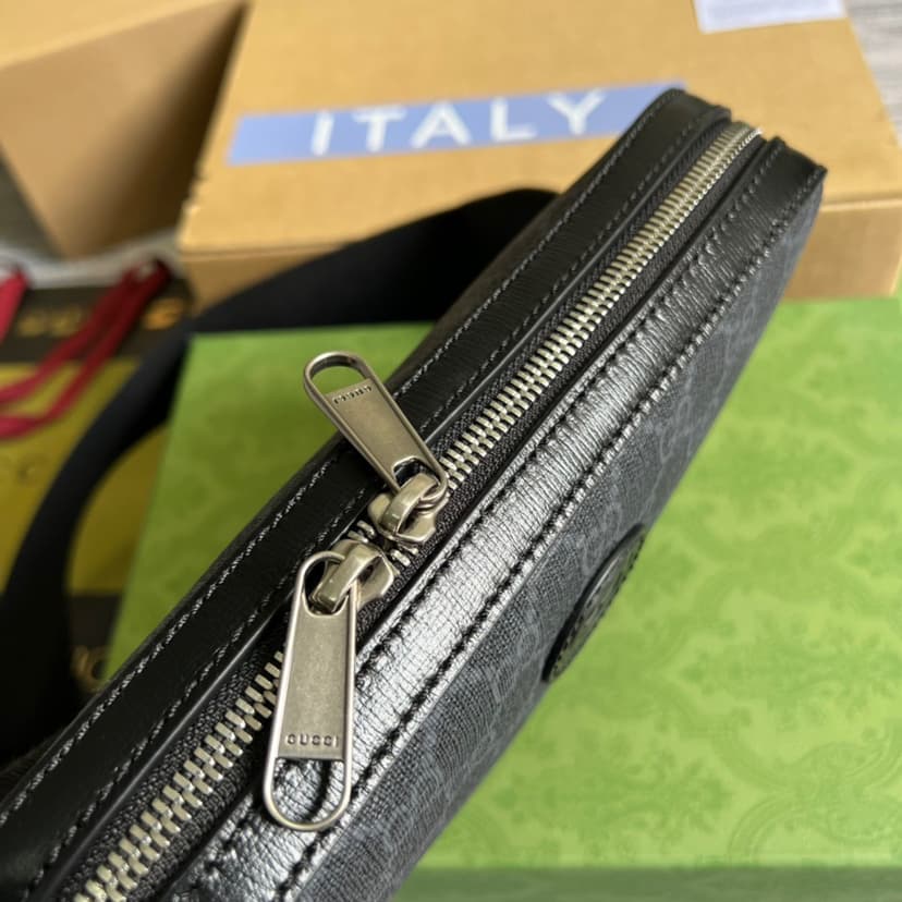 Gucci Shoulder Bag With Interlocking G Black 703468 92THF 1000