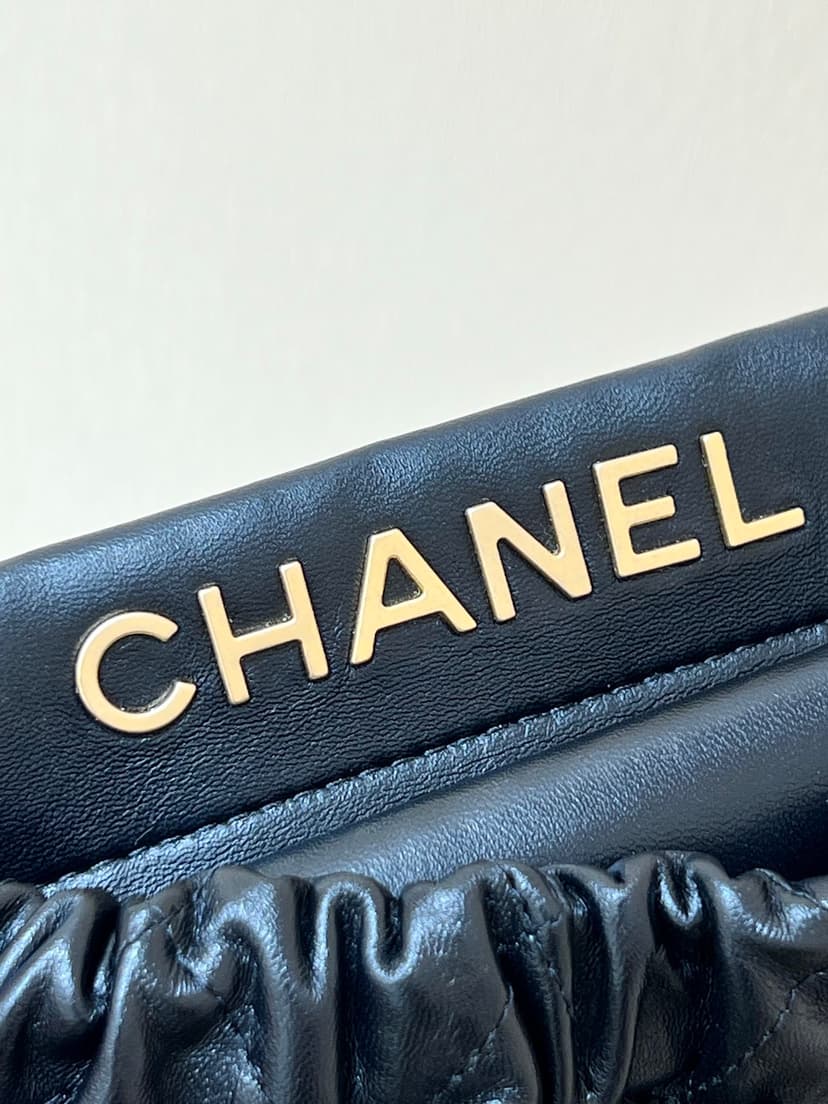 Chanel CC Small Bucket Bag Black