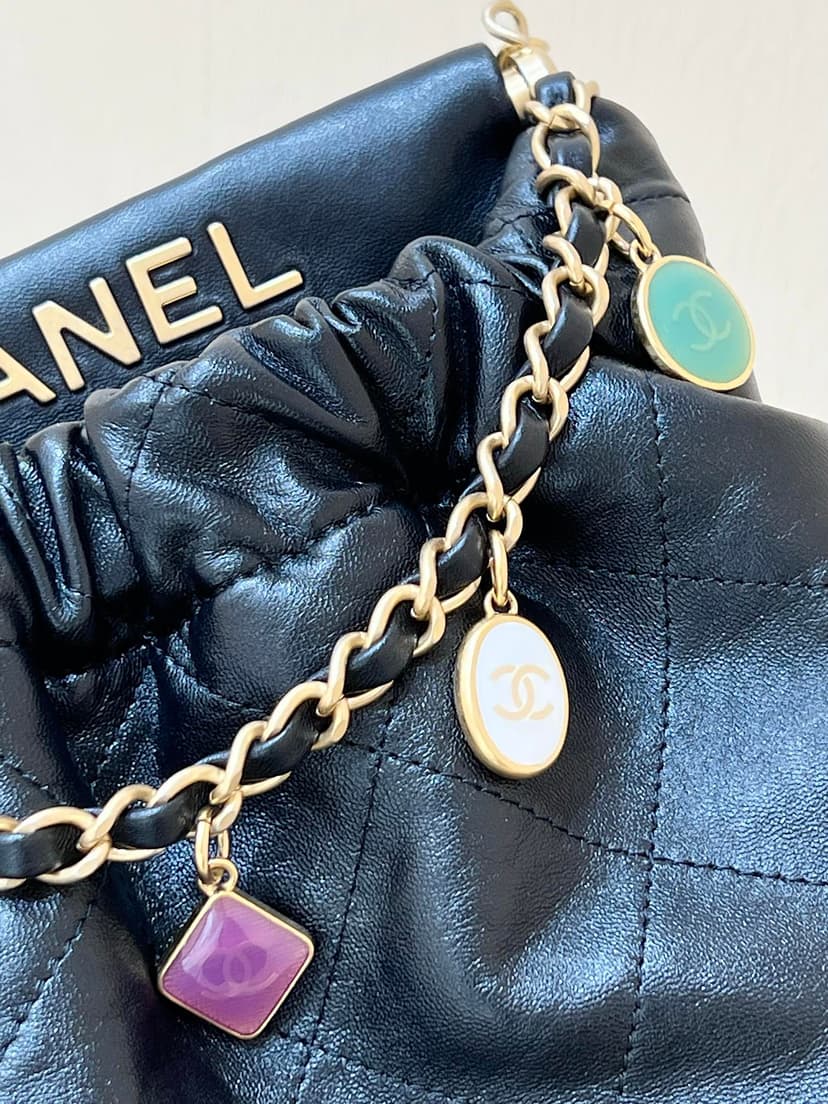 Chanel CC Small Bucket Bag Black