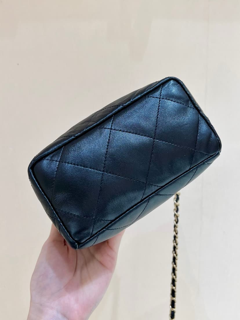 Chanel CC Small Bucket Bag Black