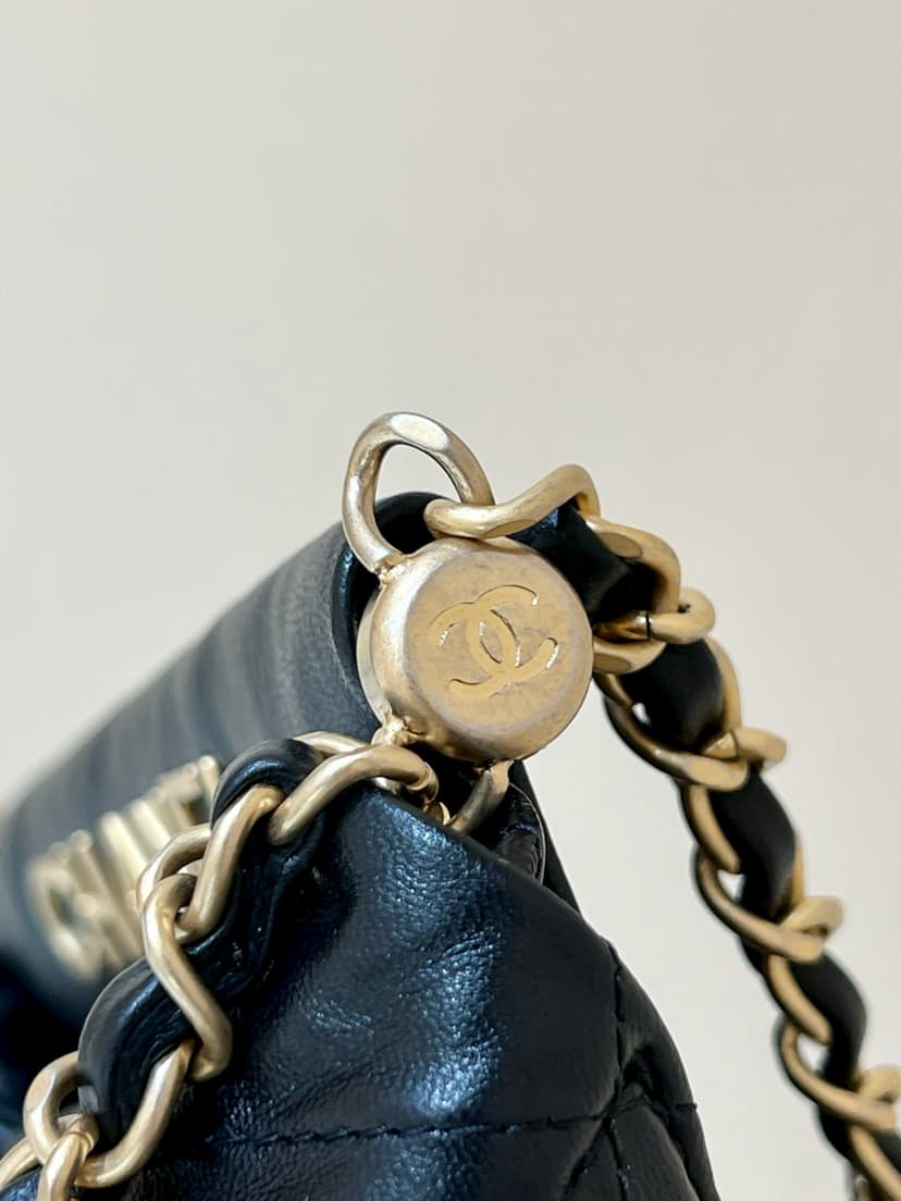 Chanel CC Small Bucket Bag Black