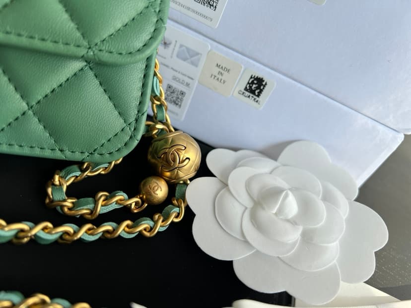 Chanel CC Wallet On Chain Bag Green