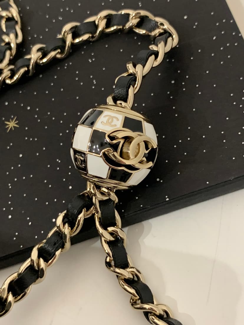 [True-to-ORIGINAL] Chanel Vanity With Chain Black For Women 6.6 in / 17 cm