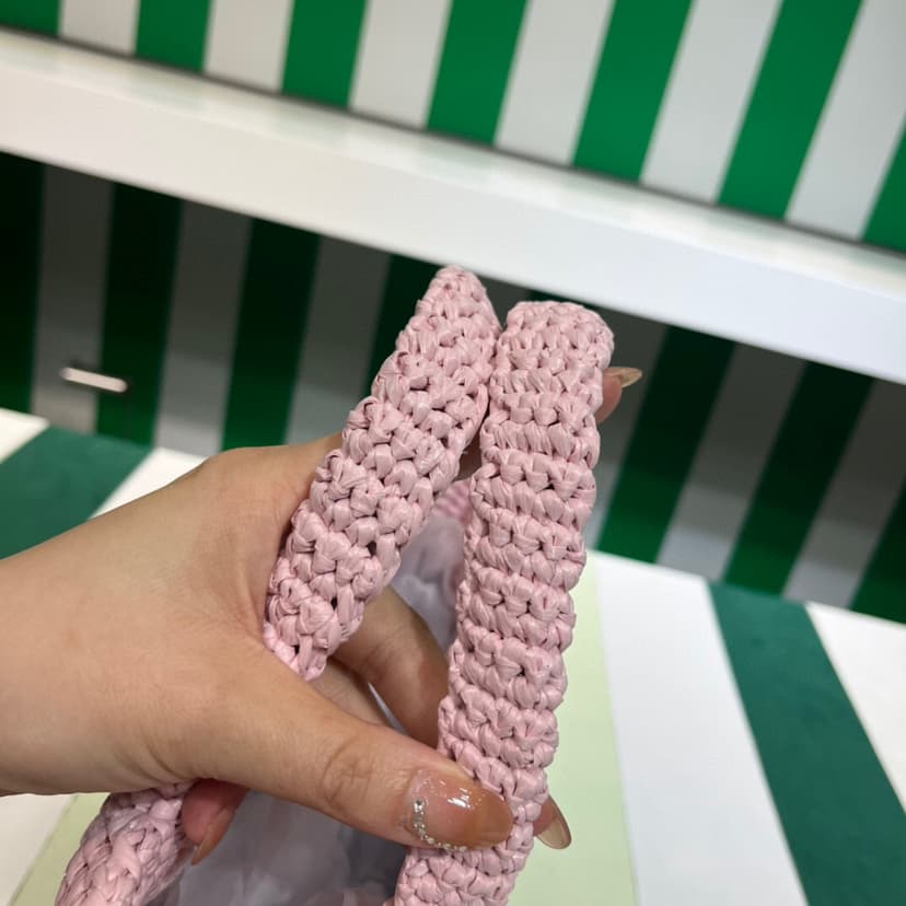 [True-to-ORIGINAL] Prada Small Raffia Tote Bag In Pink For Women 9.4 in/24cm 1BG422_2A2T_F0E18_V_OOL