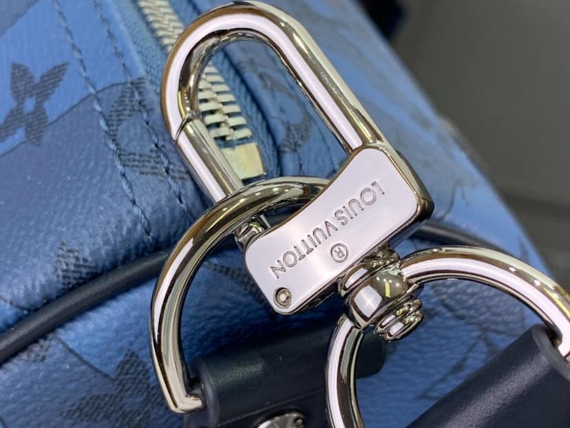 Louis Vuitton Keepall Bandoulière 35 Bag Blue For Men 34 cm/ 13.4 in M22573