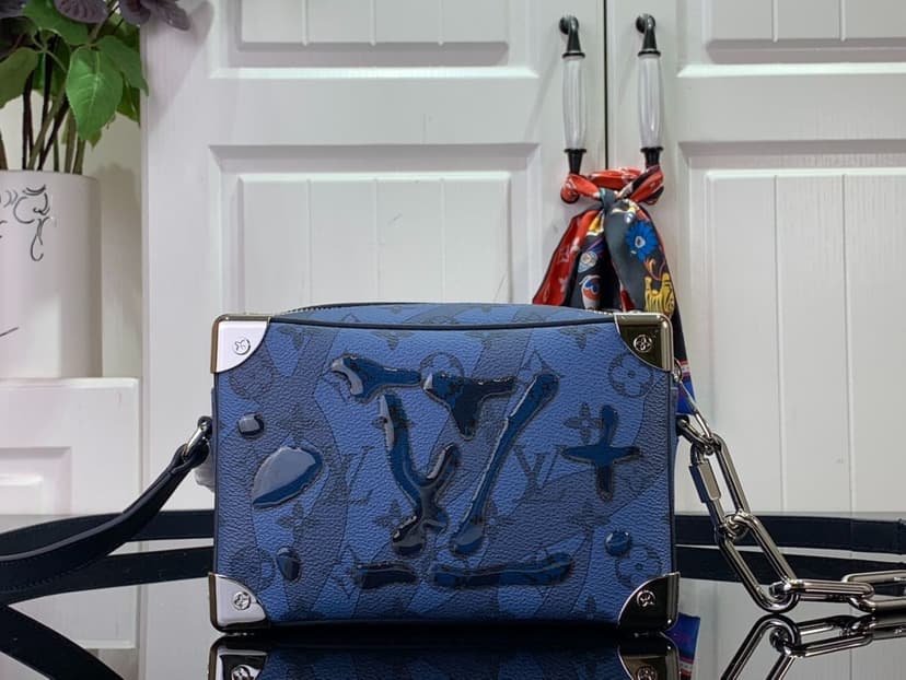 Louis Vuitton Mini Soft Trunk Blue For Men 18.5 cm/ 7.3 in M22588