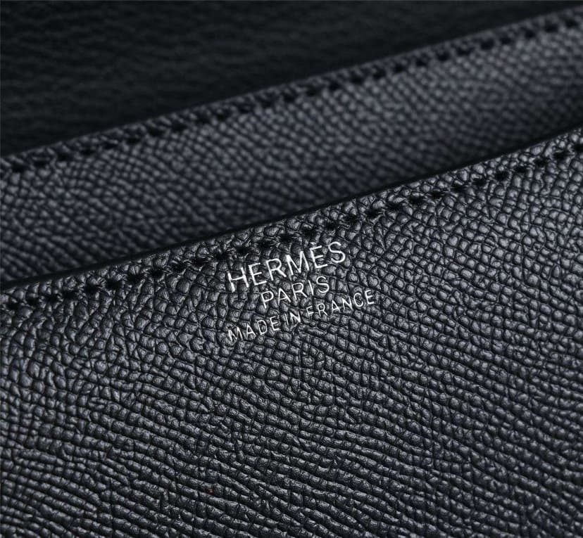 Hermes Constance Handbag Black For Women 22cm/8.7in