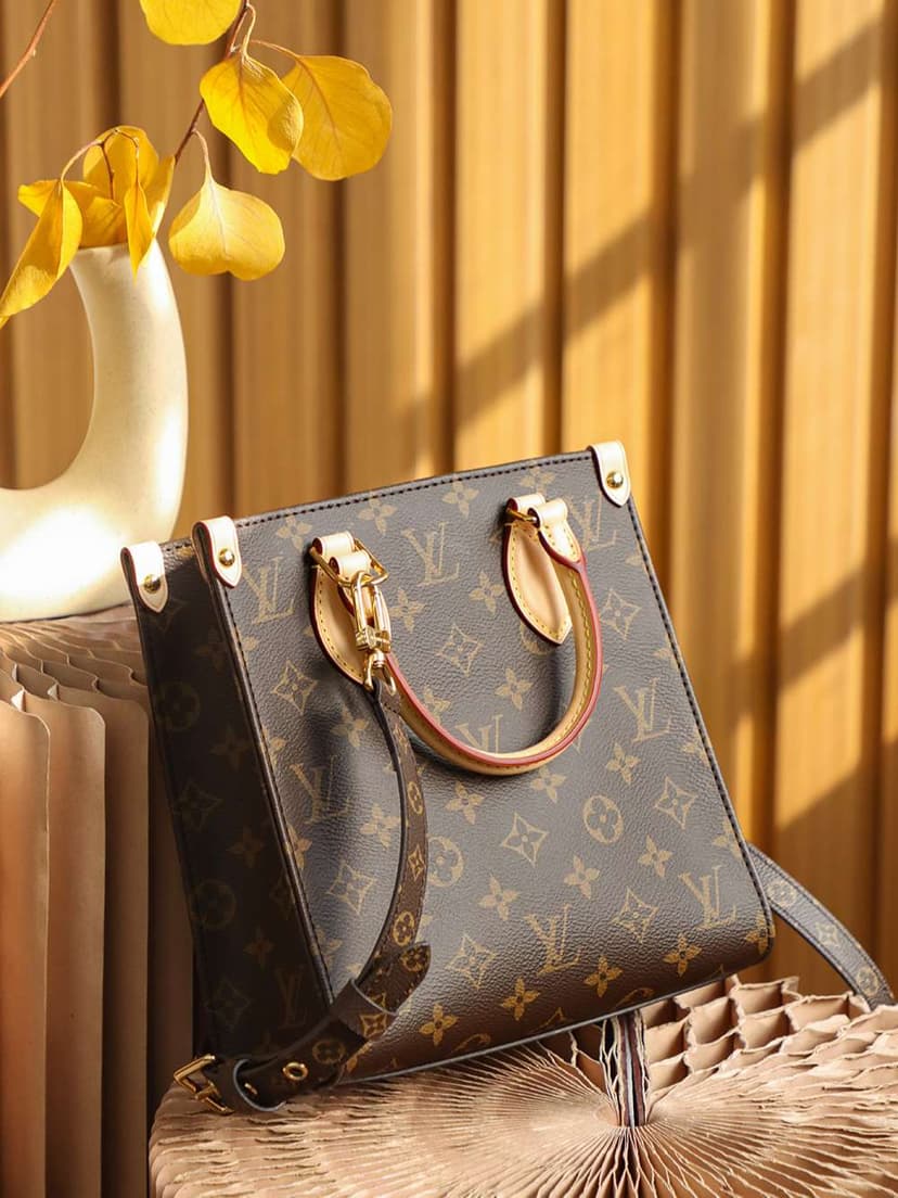 Louis Vuitton Sac Plat PM Monogram Canvas Brown For Women 32cm / 12.6in M45847