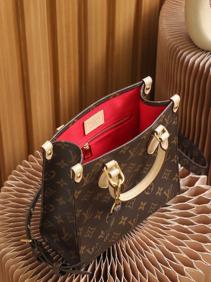 Louis Vuitton Sac Plat PM Monogram Canvas Brown For Women 32cm / 12.6in M45847