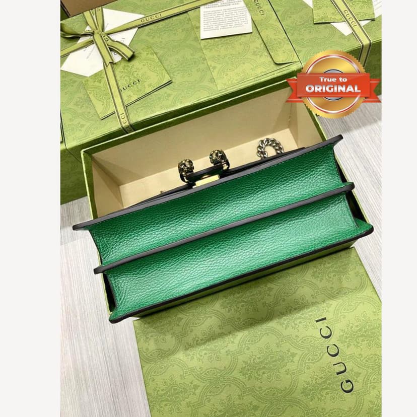 [True-to-ORIGINAL] Gucci Dionysus Shoulder Bag Green For Women 11in/28cm 400249 CAOGX 3120