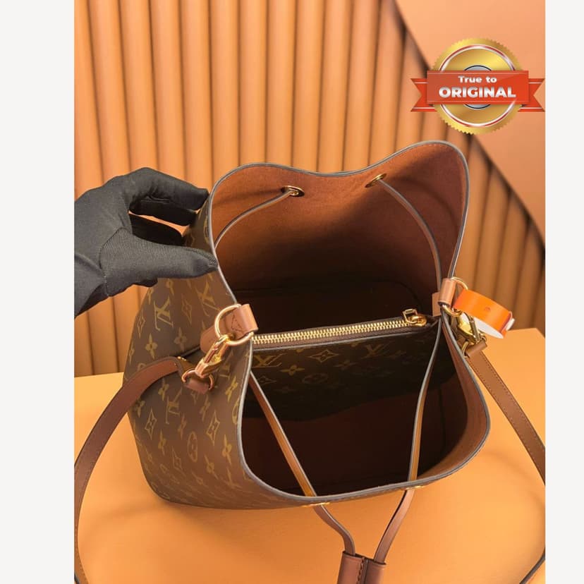 [True-to-ORIGINAL] Louis Vuitton NeoNoe MM Brown For Women 26cm / 10.2in M44887