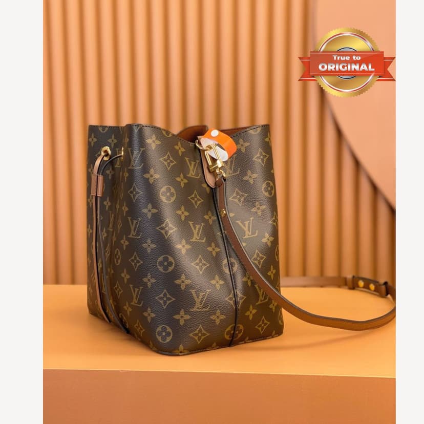 [True-to-ORIGINAL] Louis Vuitton NeoNoe MM Brown For Women 26cm / 10.2in M44887