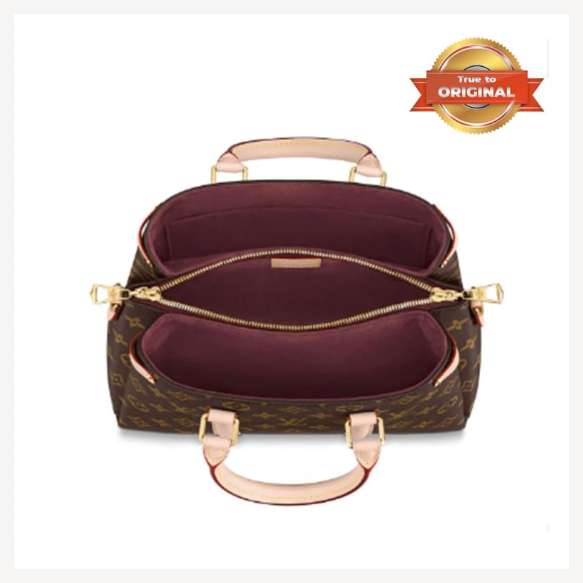 [True-to-ORIGINAL] Louis Vuitton Soufflot BB Monogram Canvas Pink And Brown For Women M44815