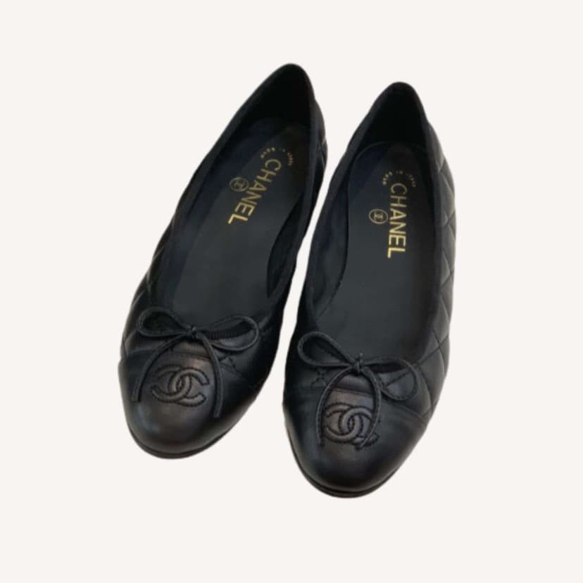 Chanel Ballet Flats Black For Women