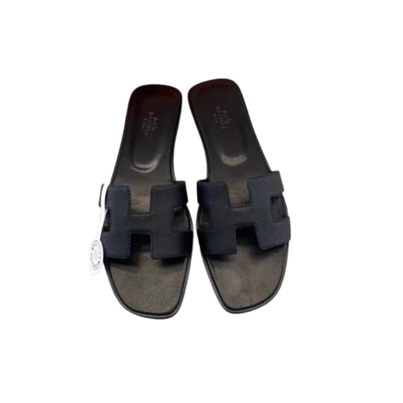 Hermes Oran Sandal Black For Women