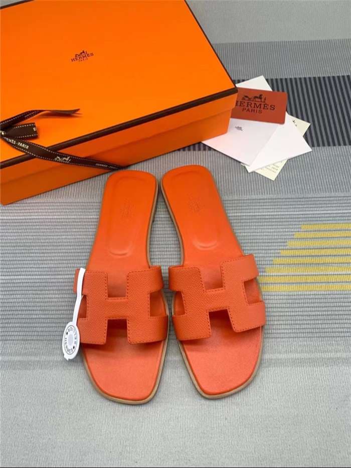 Hermes Oran Sandal Orange For Women