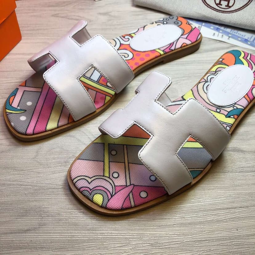 Hermes Oran Sandal Pink For Women