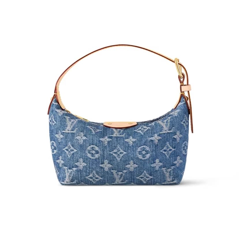 Louis Vuitton Hills Pochette Blue Denim For Women M82949 - 7.3 Inches / 18.5 Cm