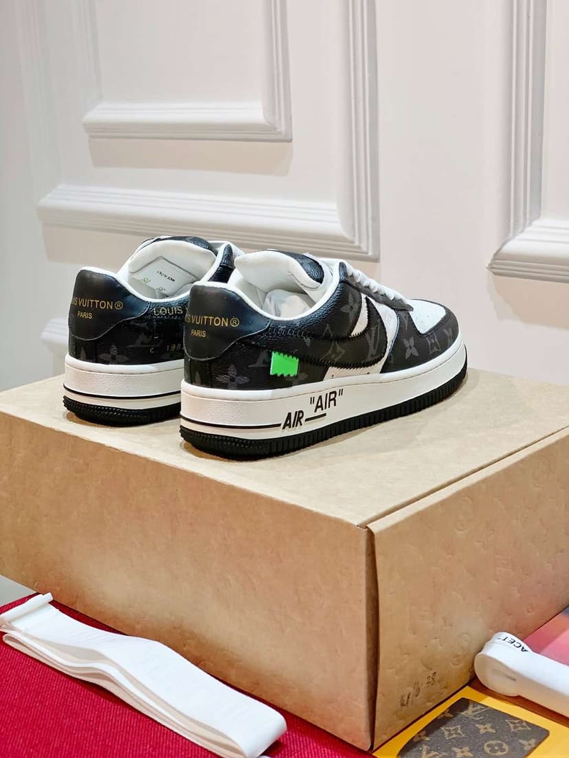 Nike x Louis Vuitton Air Force 1 Low Black For Women