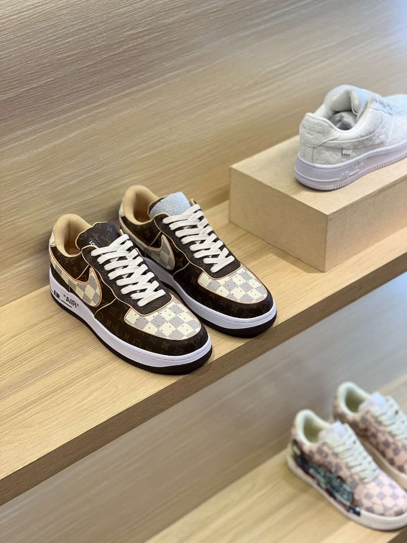 Nike x Louis Vuitton Air Force 1 Low Brown For Women
