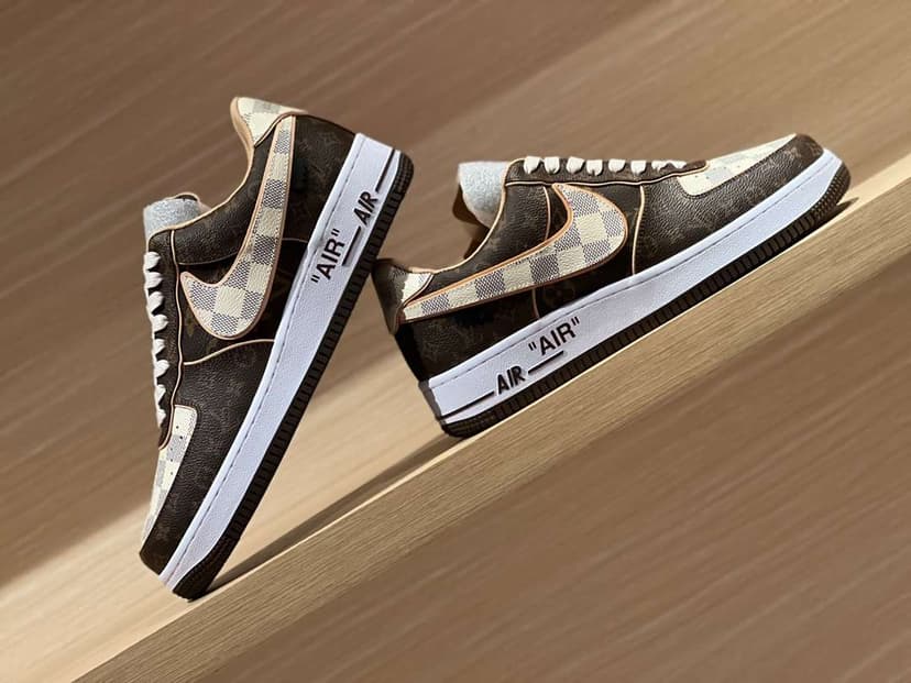 Nike x Louis Vuitton Air Force 1 Low Brown For Women
