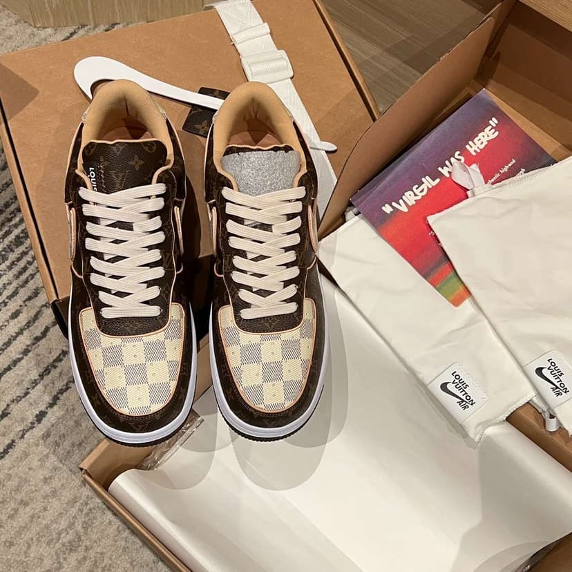 Nike x Louis Vuitton Air Force 1 Low Brown For Women