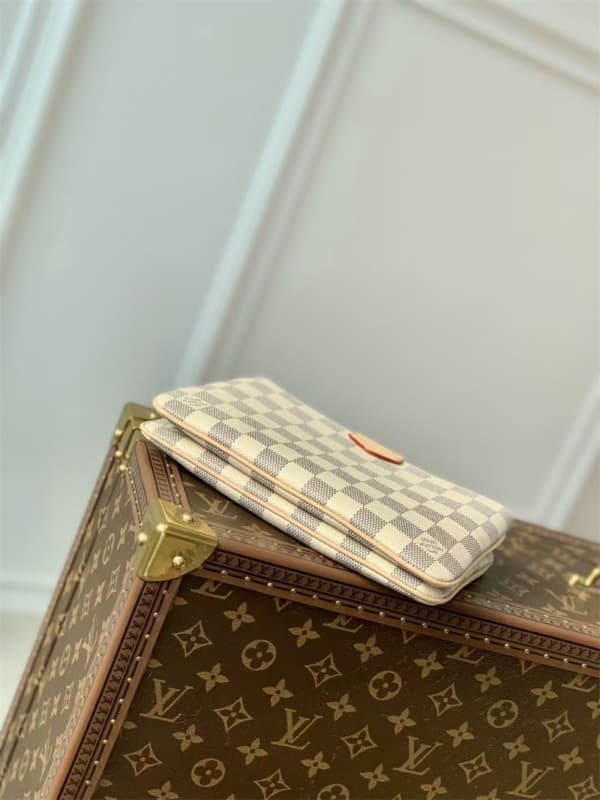 Louis Vuitton Double Zip Pochette Multicolor For Women 7.9in/20cm N60460