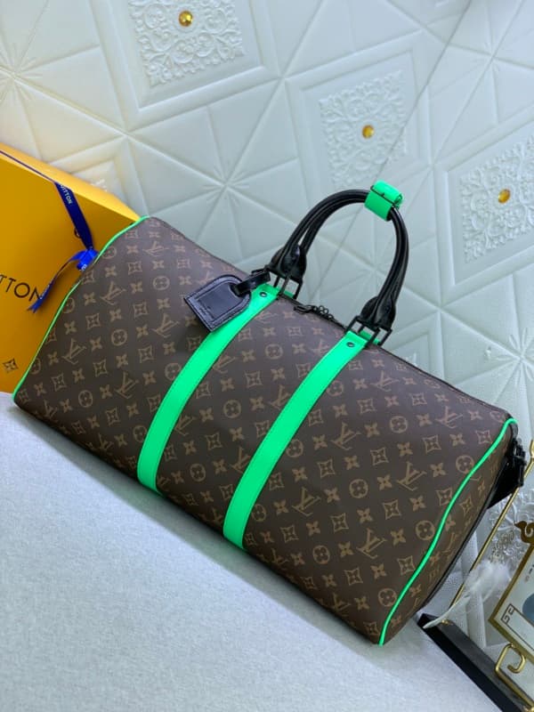 Louis Vuitton Keepall Bandouliere 50 Green For Women 19.7in/50cm M46259