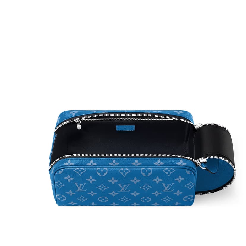 Louis Vuitton Dopp Kit Bag Blue For Men 11in/28cm M31037