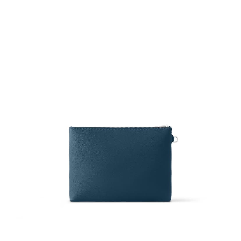 Louis Vuitton Takeoff Pouch Wallet Blue For Men 11.8in/30cm M82813