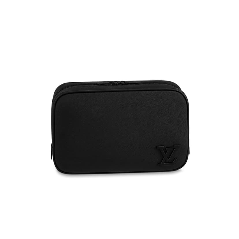 Louis Vuitton Toilet Pouch Bag Black For Men 10.2in/26cm M20912