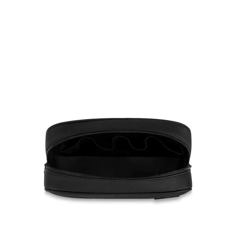 Louis Vuitton Toilet Pouch Bag Black For Men 10.2in/26cm M20912