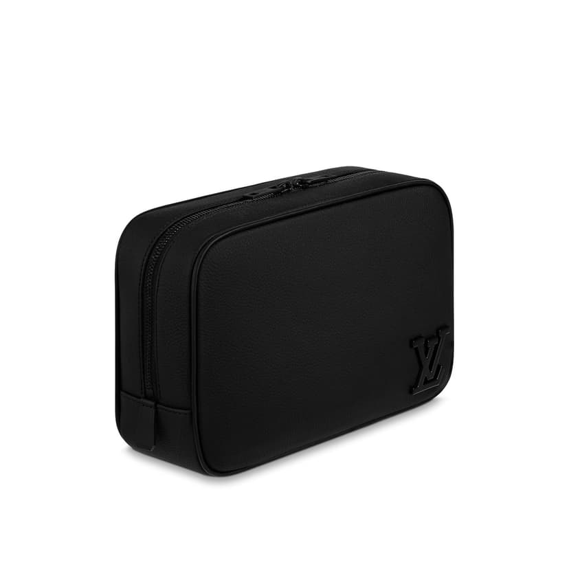 Louis Vuitton Toilet Pouch Bag Black For Men 10.2in/26cm M20912