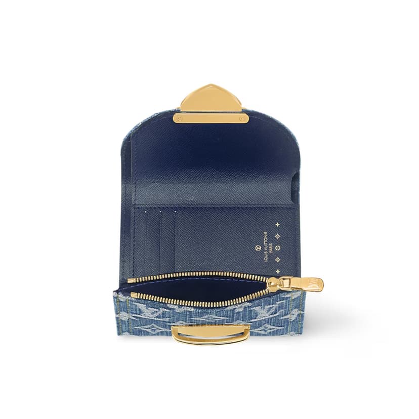 Louis Vuitton Victorine Wallet Blue For Women 4.7 Inches/ 12 Cm M82959