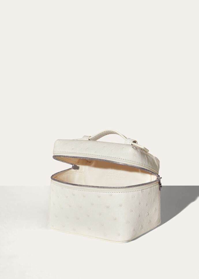 [True-to-ORIGINAL]Loro Piana Extra Pocket L11.5 Bag Whisper White For Women 4.5in/11.5cm FAM2272 1615