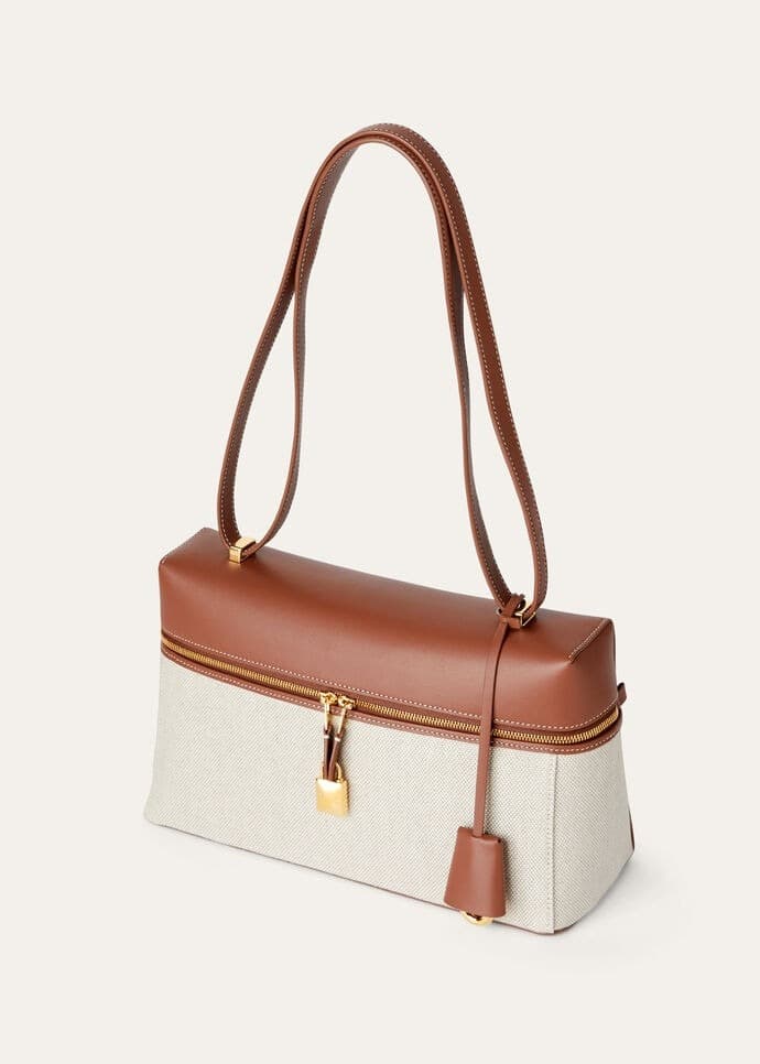 [True-to-ORIGINAL]Loro Piana Extra Bag L27 Natural/Caramel Sugar For Women 11 in /27 cm FAO3001 B4AU