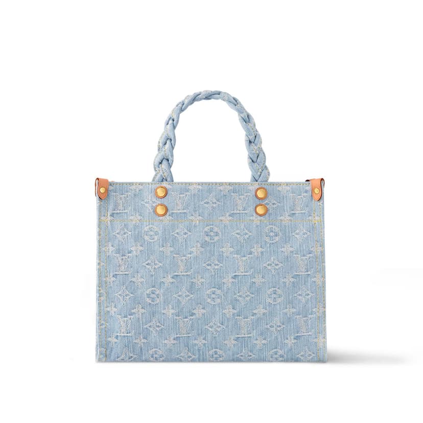 Louis Vuitton Let Go PM Denim Handbag Blue For Women 11in/28cm M24897
