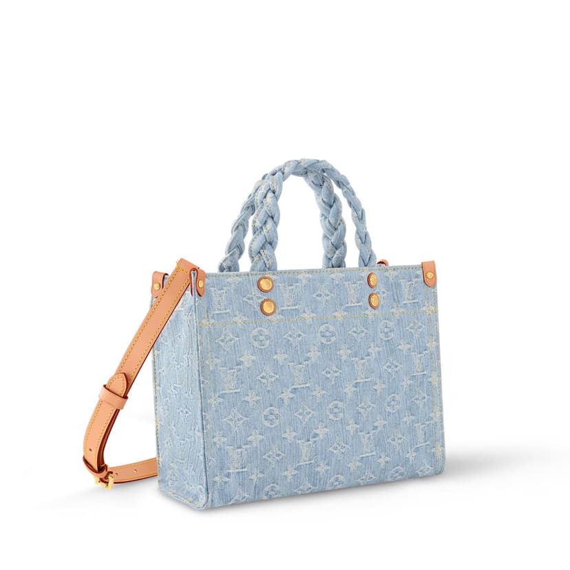 Louis Vuitton Let Go PM Denim Handbag Blue For Women 11in/28cm M24897