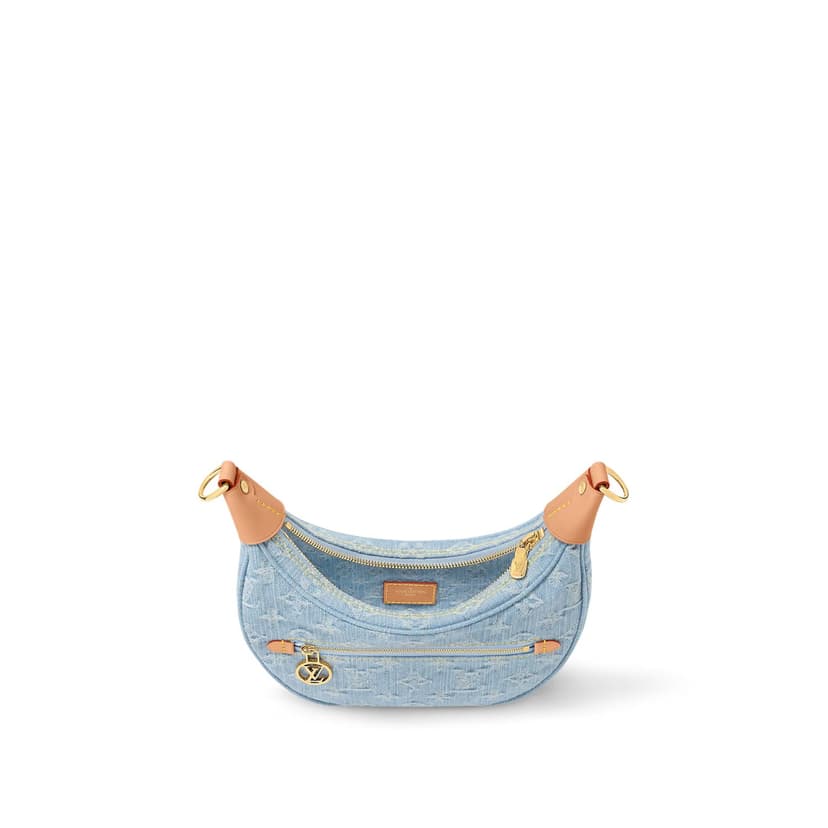 Louis Vuitton Loop Other Monogram Canvas Handbags Sky Blue Denim For Women 9in/23cm M24846