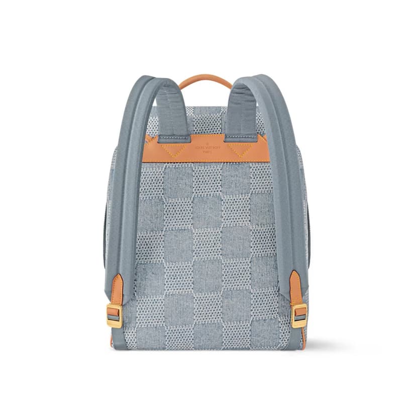Louis Vuitton Montsouris Backpack Denim For Men 32cm/12in N40708