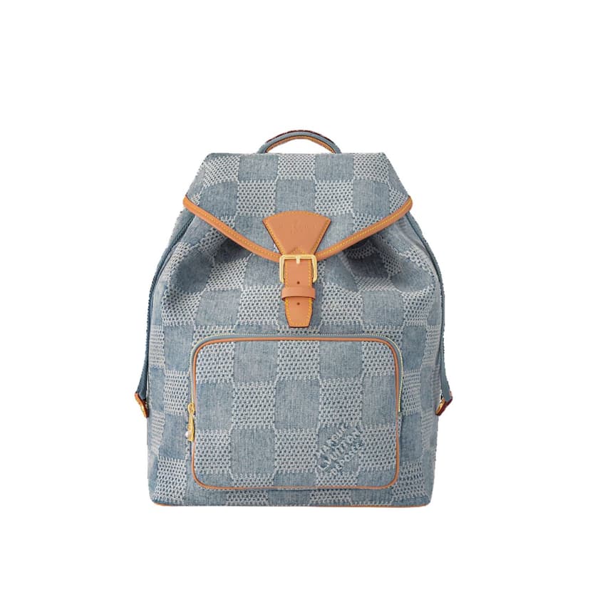 Louis Vuitton Montsouris Backpack Denim For Men 32cm/12in N40708